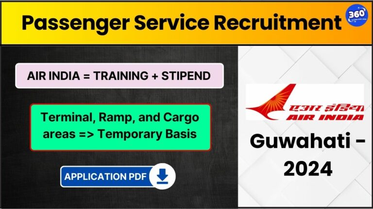 AI Passenger Service Recruitment 2024 Guwahati