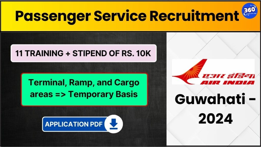 AI Passenger Service Recruitment 2024 Guwahati