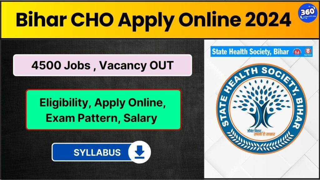Bihar CHO Apply Online 2024