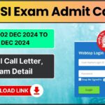 Railway RPF SI Exam Admit Card Released